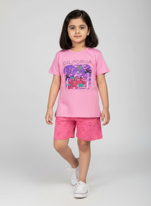 Girl Casual Nikker Set