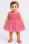 Baby Girls Butterfly Embellished Party Frock