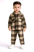 Kids Premium Checkered Shirt & Pant Winter Set