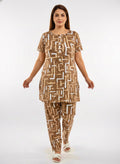 ＤＵＴＣＨ ＤＲＥＡＭ™ Women’s Printed Night Suit Set – Comfortable Cotton Lounge Wear (Top & Pajama)