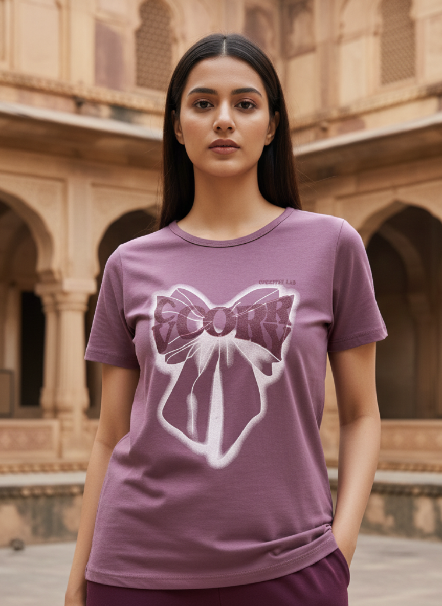 ＤＵＴＣＨ ＤＲＥＡＭ™  Women’s Graphic Printed Cotton T-Shirt Top (Wine)- #5