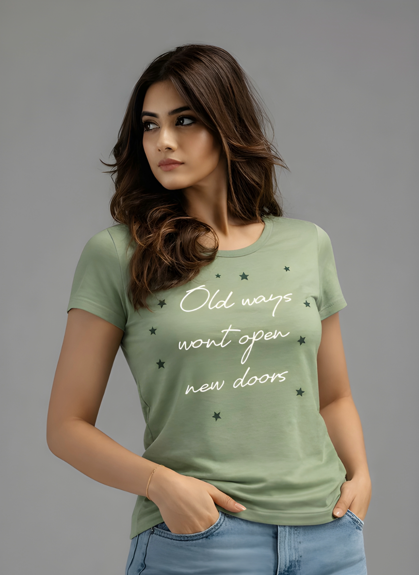 ＤＵＴＣＨ ＤＲＥＡＭ™  Women’s Cotton T-Shirt Motivational Graphic- #4