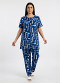 ＤＵＴＣＨ ＤＲＥＡＭ™ Women’s Printed Night Suit Set – Comfortable Cotton Lounge Wear (Top & Pajama)