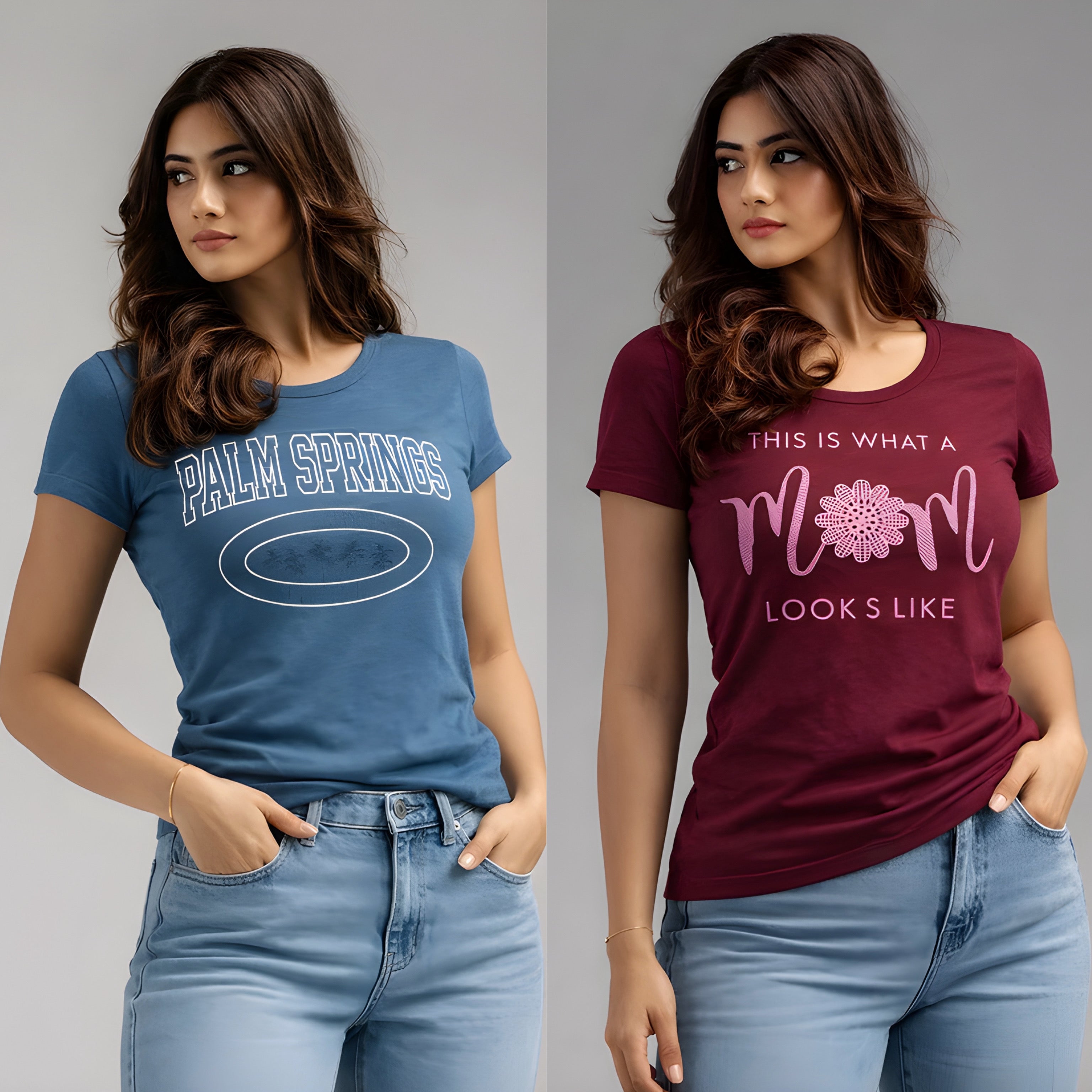 Girls Stylish T-Shirt Combo (Pack of 2) | Trendy Everyday Wear-3