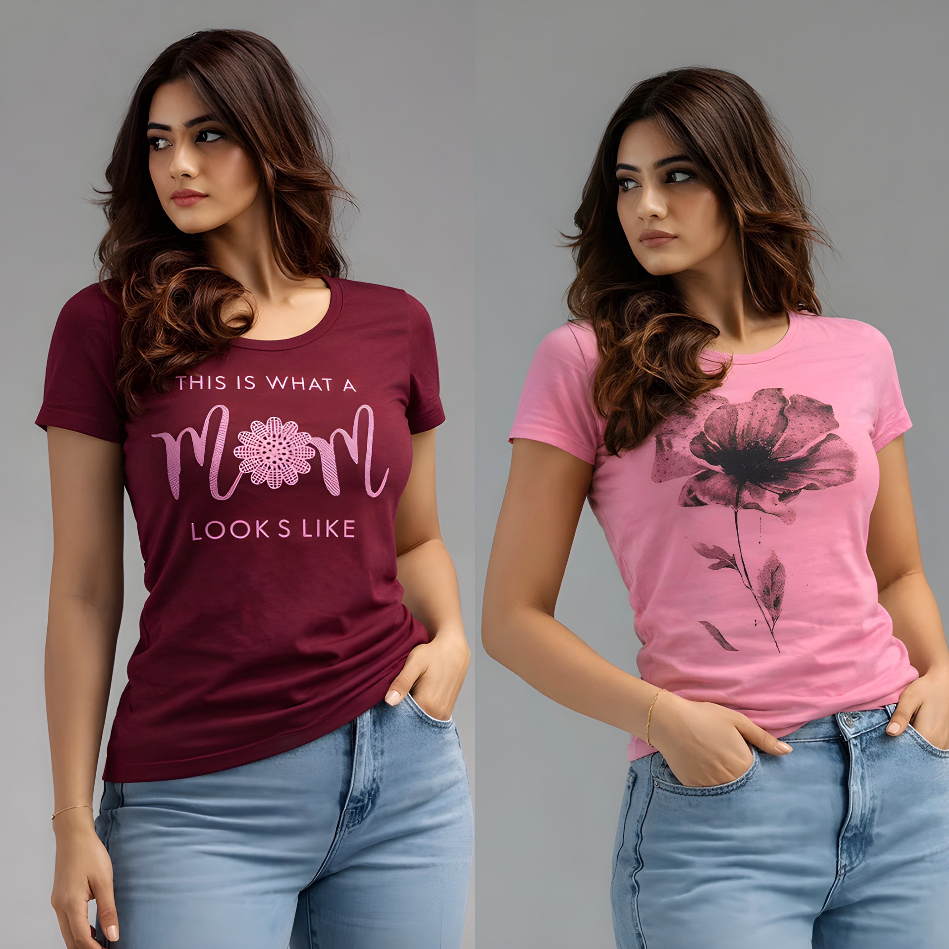 Girls Stylish T-Shirt Combo (Pack of 2) | Trendy Everyday Wear-7