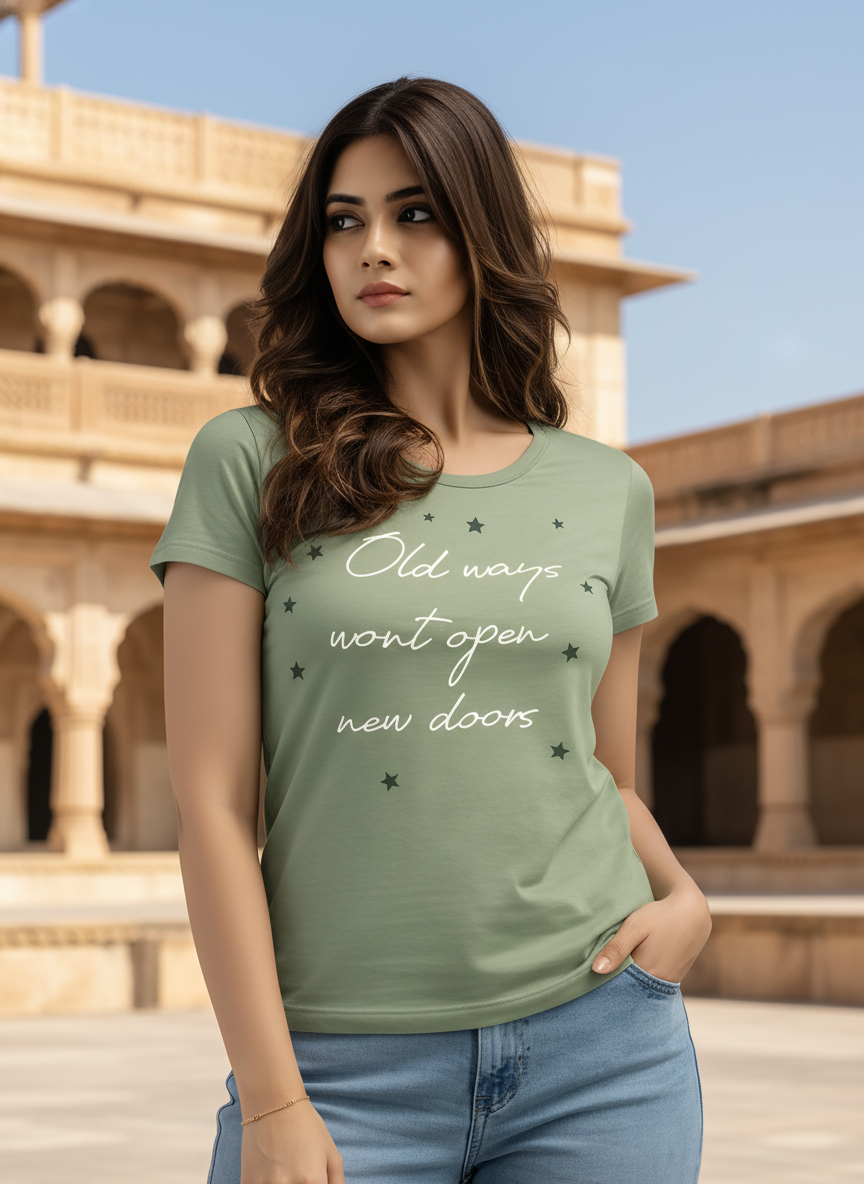 ＤＵＴＣＨ ＤＲＥＡＭ™  Women’s Cotton T-Shirt Motivational Graphic- #4