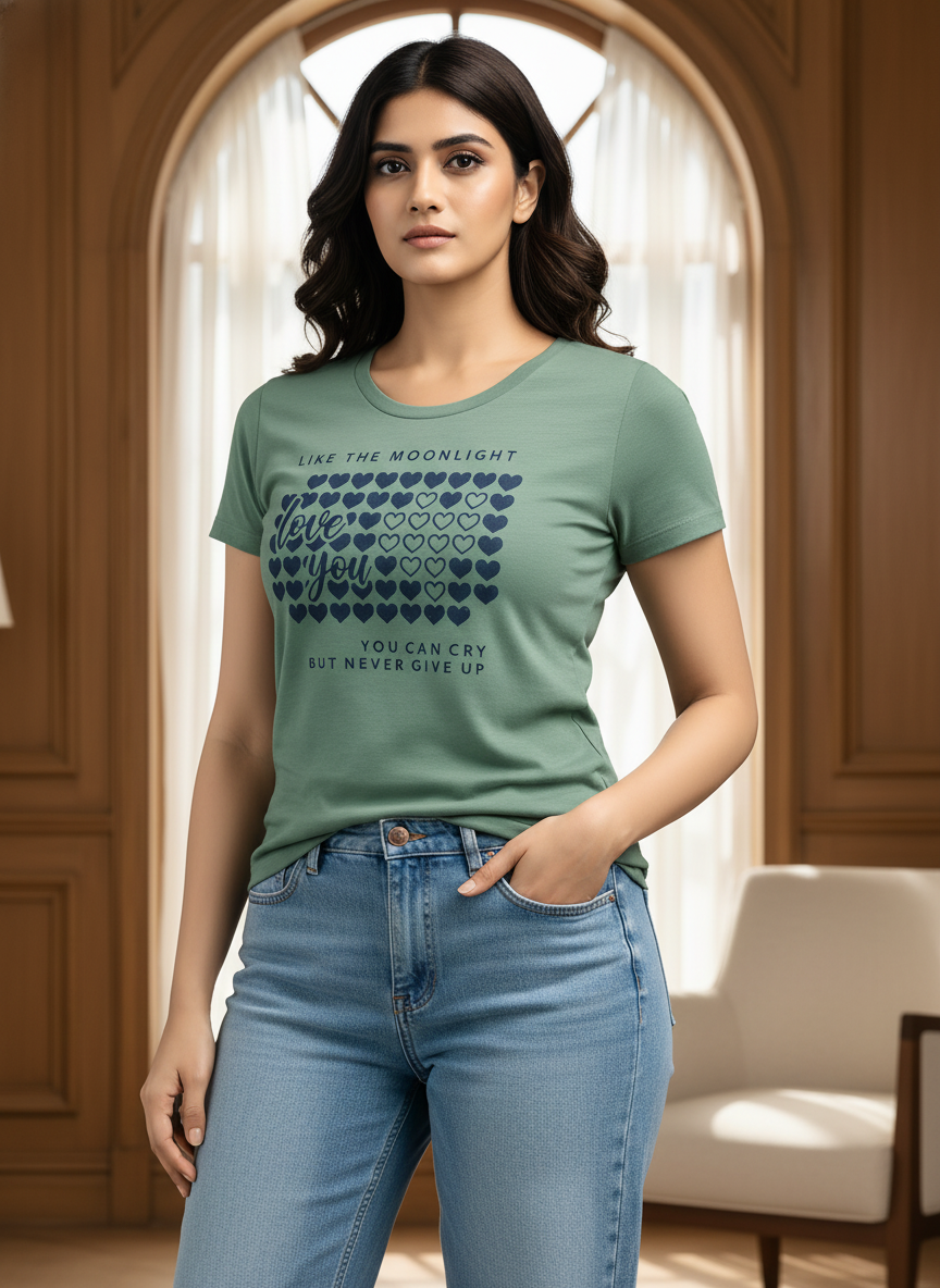 ＤＵＴＣＨ ＤＲＥＡＭ™ Women’s Printed Cotton Casual Graphic T-Shirt Top- #2