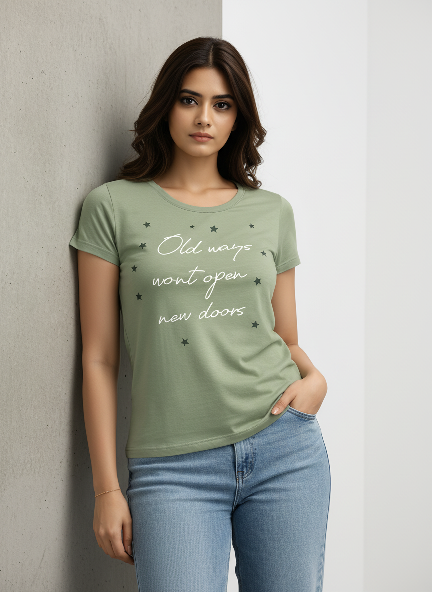 ＤＵＴＣＨ ＤＲＥＡＭ™  Women’s Cotton T-Shirt Motivational Graphic- #4