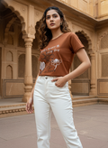 ＤＵＴＣＨ ＤＲＥＡＭ™  Women’s Graphic Printed Cotton T-Shirt Top- #1