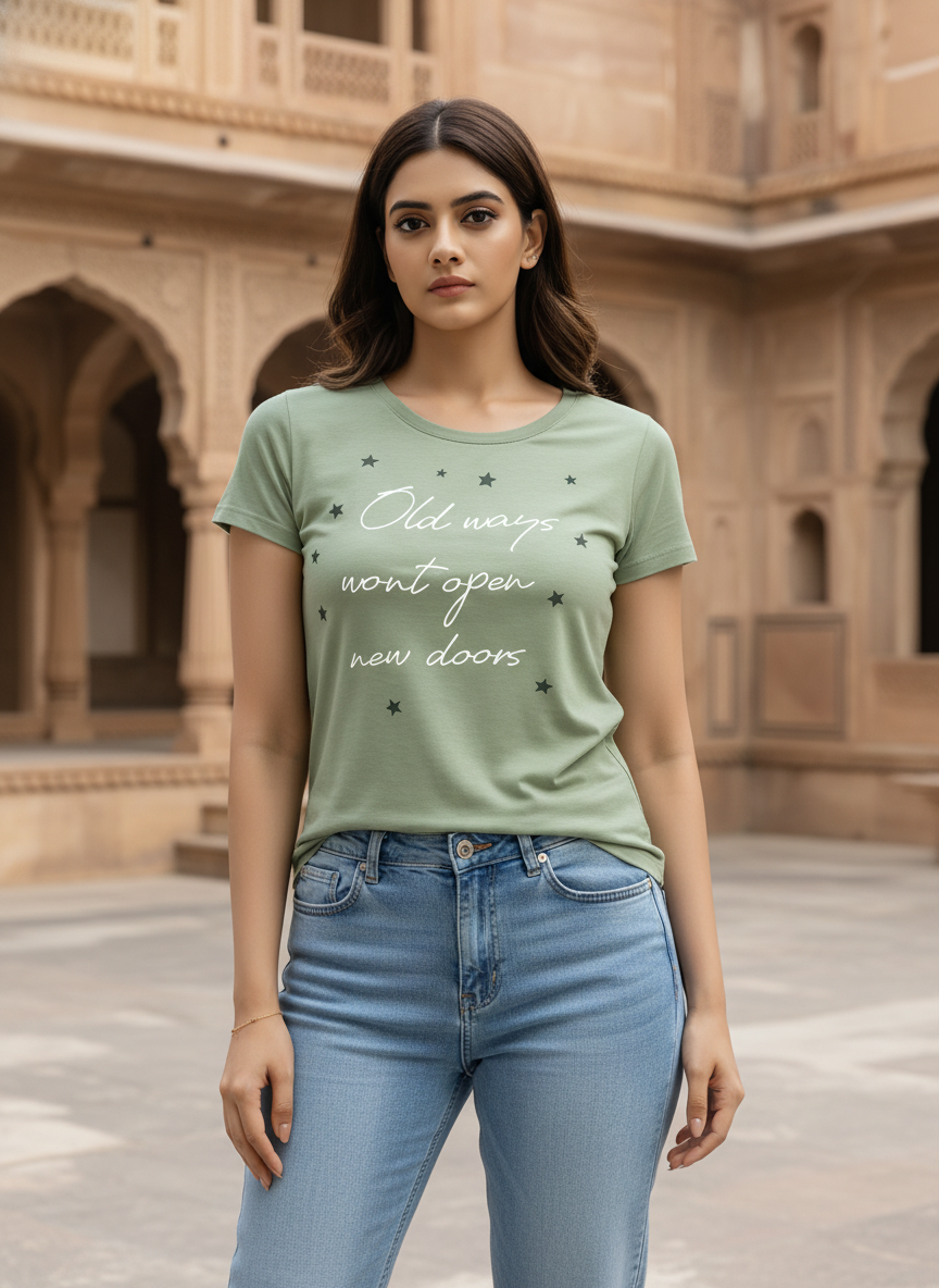 ＤＵＴＣＨ ＤＲＥＡＭ™  Women’s Cotton T-Shirt Motivational Graphic- #4