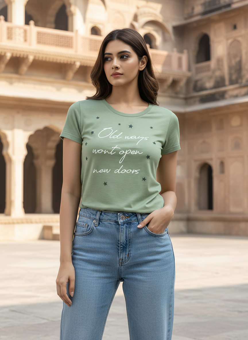 ＤＵＴＣＨ ＤＲＥＡＭ™  Women’s Cotton T-Shirt Motivational Graphic- #4